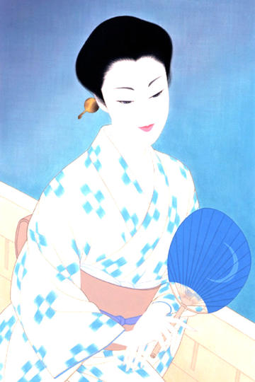杨幂红发撑脸海报